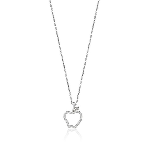 enchanted disney 1/10 ct. tw.‎ diamond snow white pendant in sterling silver EUC - Picture 1 of 4